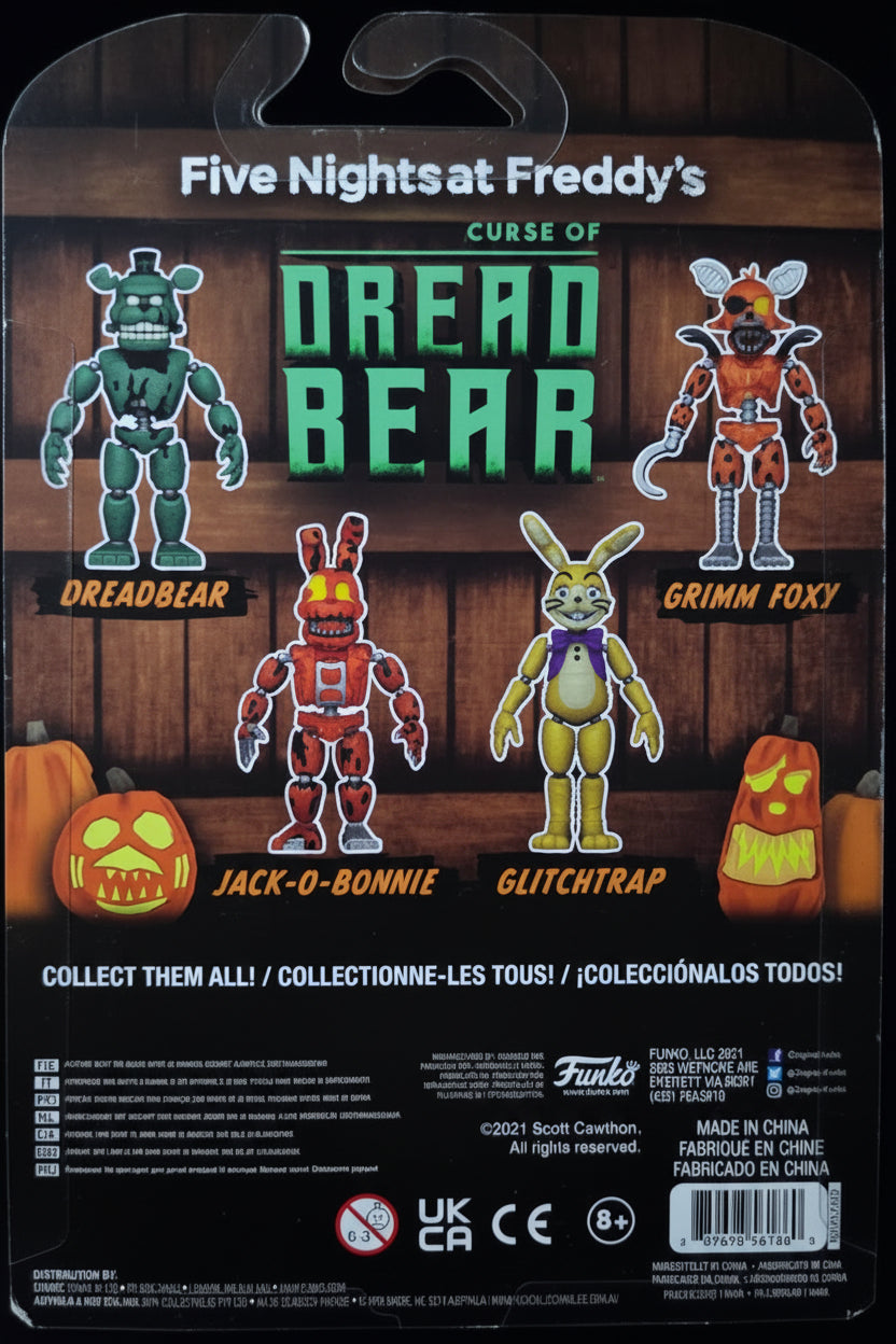 Five Nights at Freddy's Jack-O-Bonnie Action Figure - Curse of Dreadbear Series (Orange Pumpkin Variant)