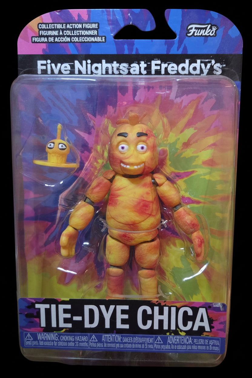 Five Nights at Freddy's Tie-Dye Chica Action Figure - Limited Variant (Includes Cupcake)