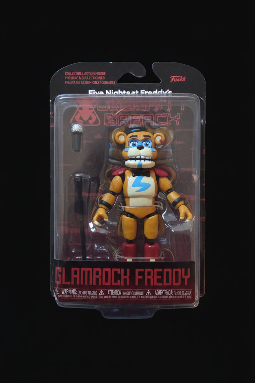 Five Nights at Freddy's Glamrock Freddy Action Figure - Security Breach Edition with Accessories