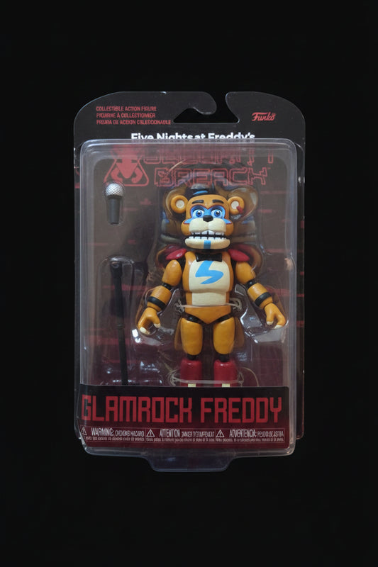 Five Nights at Freddy's Glamrock Freddy Action Figure - Security Breach Edition with Accessories