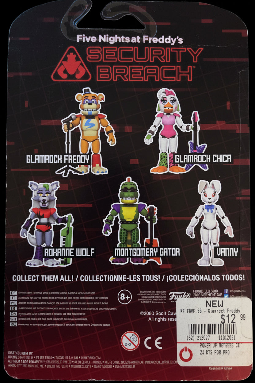 Five Nights at Freddy's Glamrock Freddy Action Figure - Security Breach Edition with Accessories