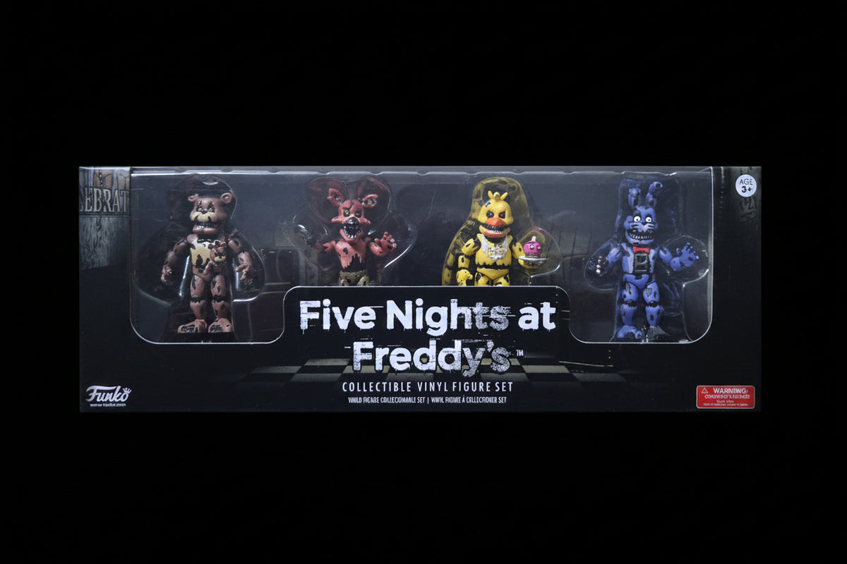 Five Nights at Freddy's Complete 4-Pack Vinyl Figure Set - Funko Collectible Bundle (All Main Characters)