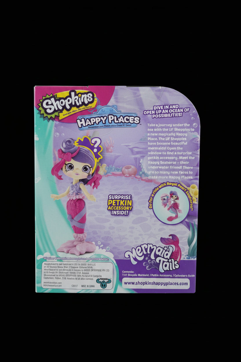 Shopkins Happy Places Mermaid Tails Ria Ribbons Happy Mermaid Pack with Color Change Tail