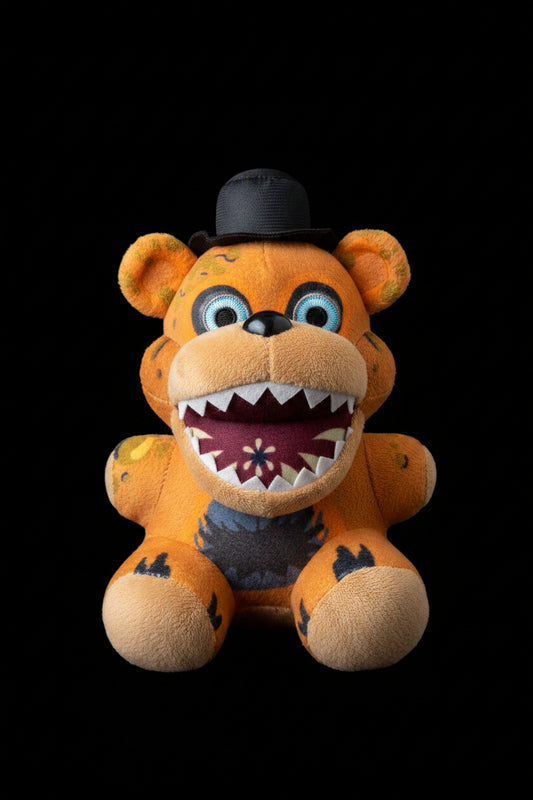 Five Nights at Freddy's Freddy Fazbear Plush - Official FNAF Weathered/Damaged Style Bear