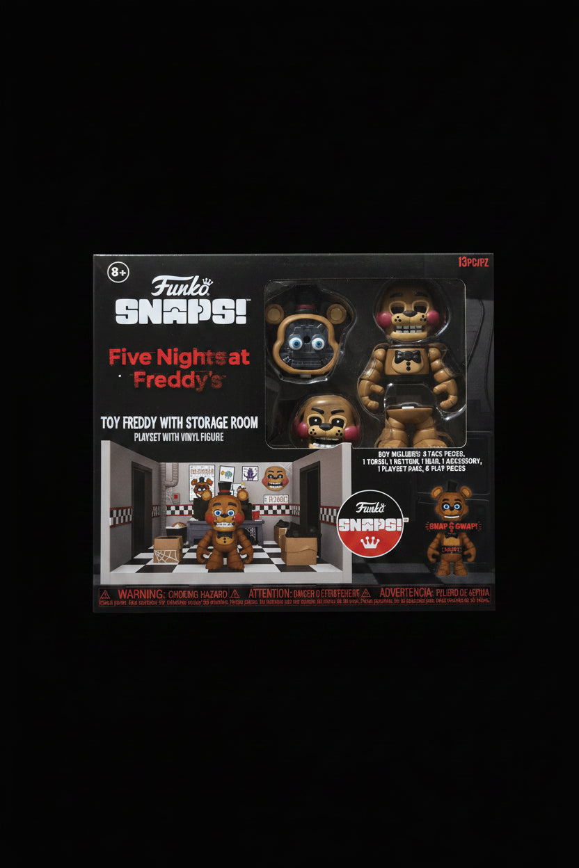 Funko SNAPS! Five Nights at Freddy's Toy Freddy with Storage Room Playset - 13 Piece Buildable Set