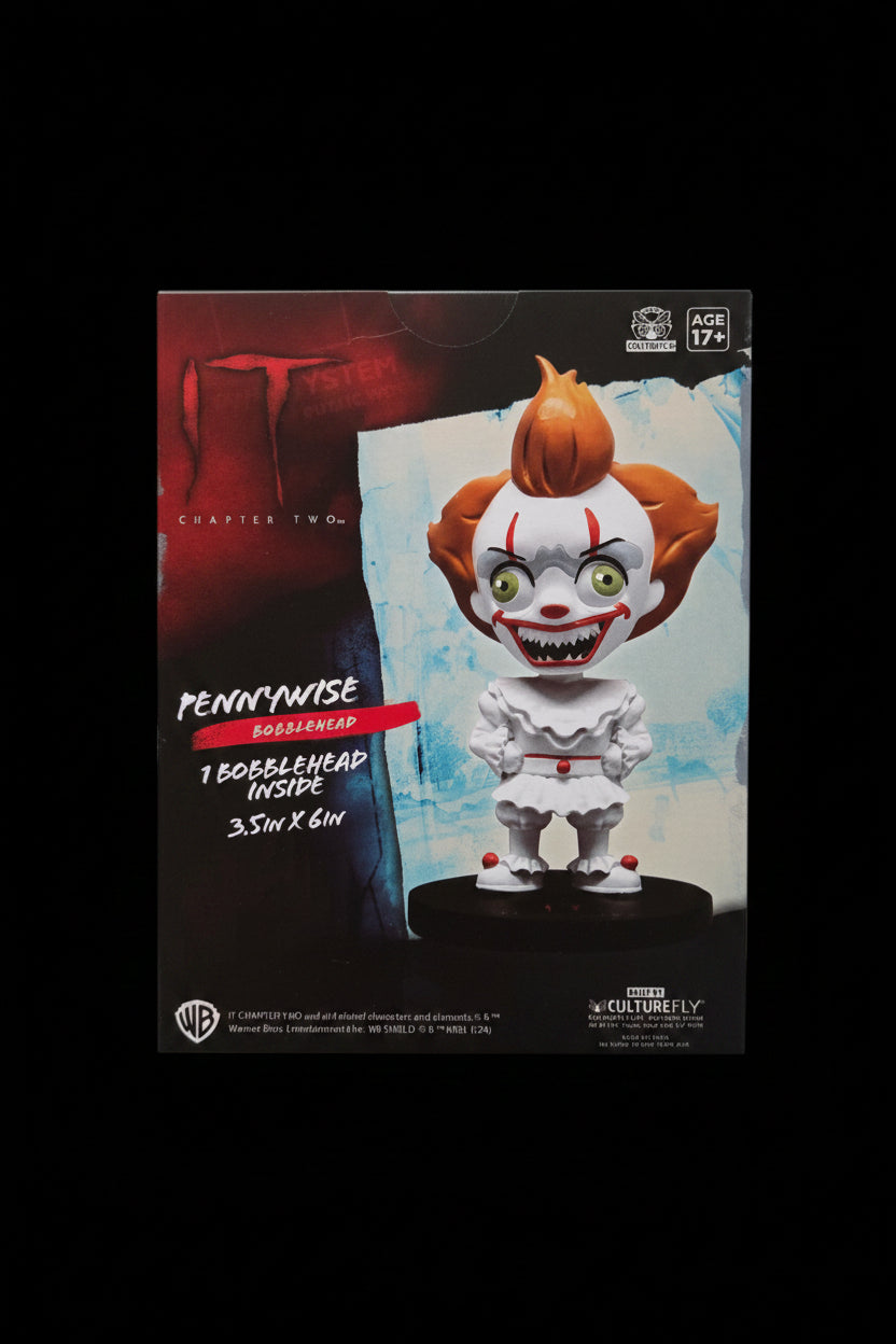 IT Chapter Two Pennywise Bobblehead by CultureFly - 6" Horror Movie Collectible Figure (Ages 17+)