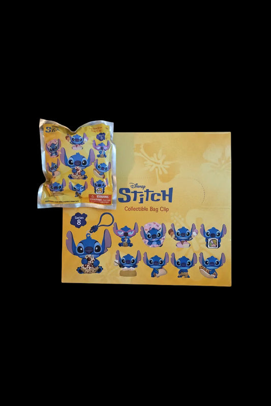 Disney Stitch Collectible Bag Clip Series 8 — Blind Bag Mystery Clip | Monogram International