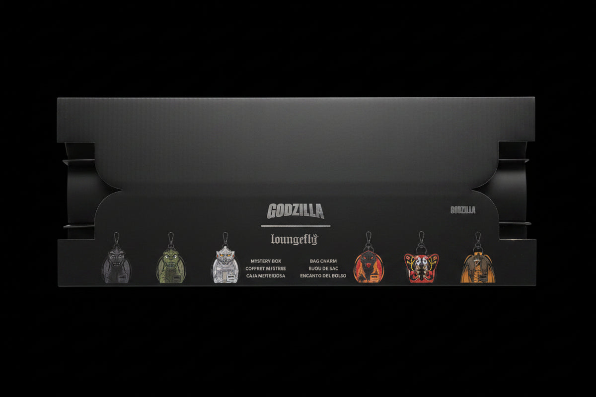 Loungefly x Godzilla Mystery Box Bag Charm — Entertainment Earth Exclusive | Limited Edition Collectible Kaiju Keychain Clip