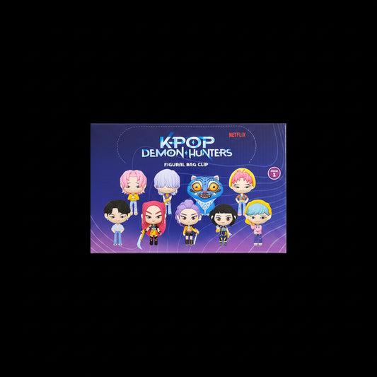 Netflix K-Pop Demon Hunters Figural Bag Clip — Series 1 | Mystery Blind Bag |  Official Licensed Collectible | Single Pack or Full Display Box