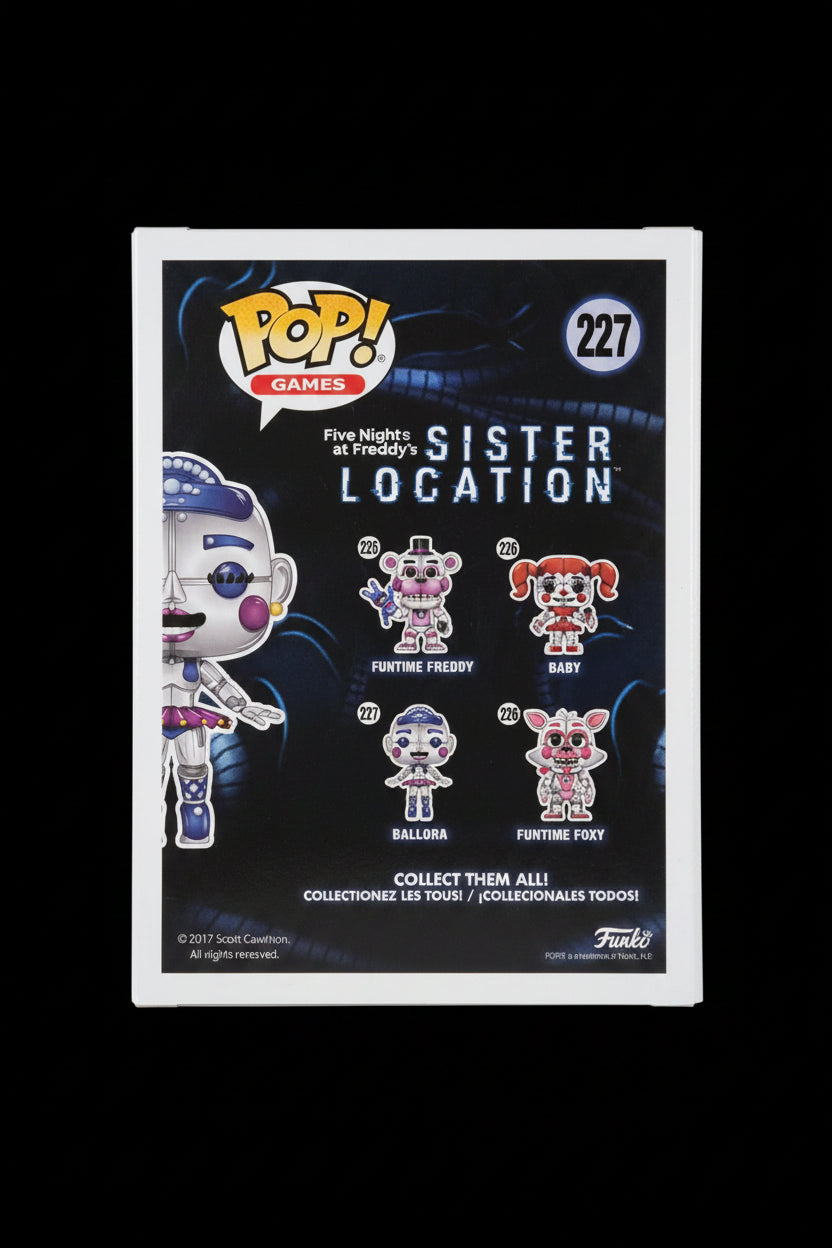 Five Nights at Freddy's Sister Location Ballora Pop! #227 CHASE - Limited Edition with Gold Sticker