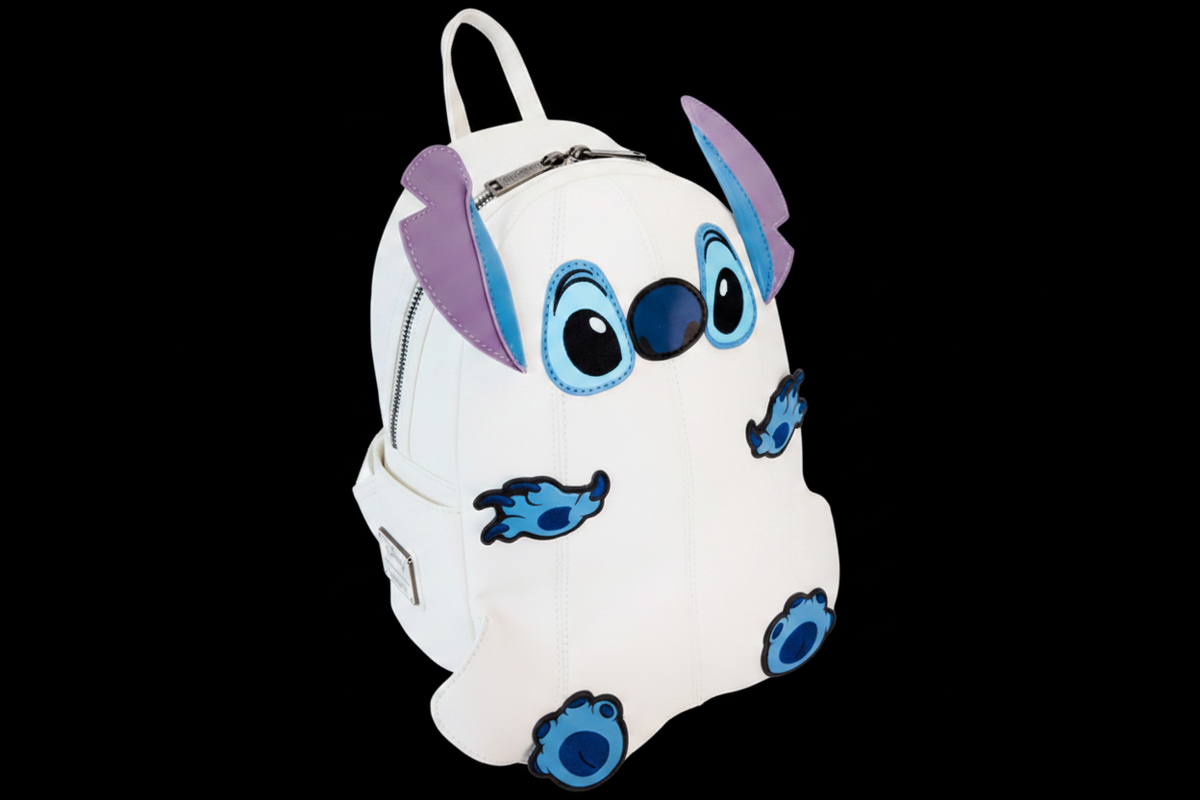 Loungefly Disney Lilo & Stitch | Ghost Stitch Glow in the Dark Mini Backpack – Character Face Design | New with Tags